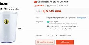 Contoh Gelas Ukuran 180 Ml